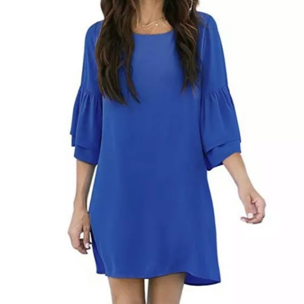 BELONGSCI Bell sleeve Dress